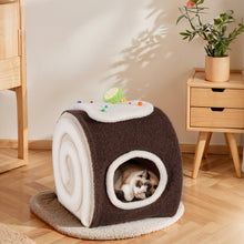 Load image into Gallery viewer, Choco Swiss Roll Cat Cave
