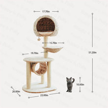 Load image into Gallery viewer, Dimensions of the Bird Nest Cat Tree