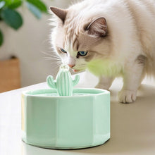 Load image into Gallery viewer, Cactus Style Cat Water Fountain