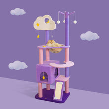 Load image into Gallery viewer, A cat sleeping in the bowl of moonlight cat tree