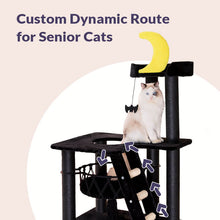Load image into Gallery viewer, Nightfall Cat Tree, Custom Dynamic Route for Senior Cats.