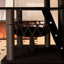 Load image into Gallery viewer, Front view of the hammock on the Nightfall Cat Tree