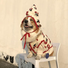 Load image into Gallery viewer, Cherry Velvet Pet Coat With Hat - San Frenchie