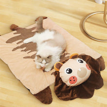 Load image into Gallery viewer, Animal Shaped Pet Mat Bed - San Frenchie