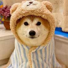 Load image into Gallery viewer, Handmade Bear Head Night Robe Styled Cape - San Frenchie