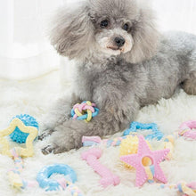 Load image into Gallery viewer, Donut Shaped Bite-Resistance Dog Toy With Rope - San Frenchie