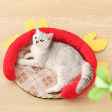 Load image into Gallery viewer, Crab Shaped Open Pet Sleeping Nest - San Frenchie