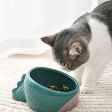 Load image into Gallery viewer, Dinosaur Tail Ceramic Dog Bowl - San Frenchie