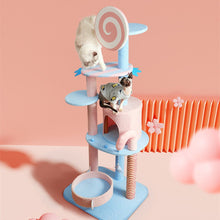Load image into Gallery viewer, Candy World Cat Climbing Tree