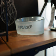 Load image into Gallery viewer, Bevel Large Glass Pet Bowl - San Frenchie
