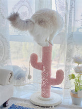 Load image into Gallery viewer, Pink Cactus Cat Climbing Tree