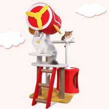 Load image into Gallery viewer, Red Airplane Cat Climbing Frame