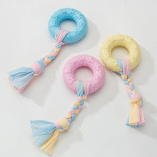 Load image into Gallery viewer, Donut Shaped Bite-Resistance Dog Toy With Rope - San Frenchie