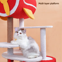 Load image into Gallery viewer, Red Airplane Cat Climbing Frame