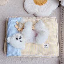 Load image into Gallery viewer, Japanese Plaid Printing Cat Sleeping Bag - San Frenchie