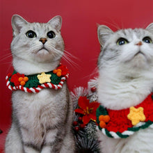 Load image into Gallery viewer, Christmas Wreath Pet Bib and Hat Set - San Frenchie