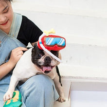 Load image into Gallery viewer, Diving Goggle Shaped Pet Toy with Sound Generator - San Frenchie