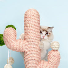 Load image into Gallery viewer, Pink Cactus Cat Climbing Tree