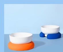 Load image into Gallery viewer, Colorful Ceramic Cat Bowl with Non-slip Base - San Frenchie