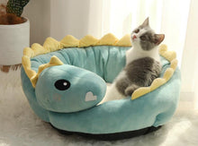 Load image into Gallery viewer, Dinosaur Shaped Cat Bed House - San Frenchie