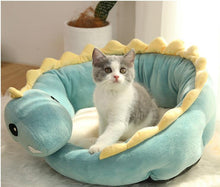 Load image into Gallery viewer, Dinosaur Shaped Cat Bed House - San Frenchie