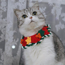 Load image into Gallery viewer, Christmas Wreath Pet Bib and Hat Set - San Frenchie