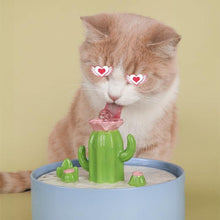 Load image into Gallery viewer, Cactus Shaped Cat Water Fountain - San Frenchie
