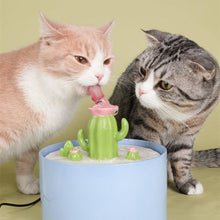 Load image into Gallery viewer, Cactus Shaped Cat Water Fountain - San Frenchie