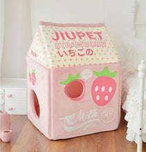 Load image into Gallery viewer, Kawaii Style Winter Closed Cat House - San Frenchie