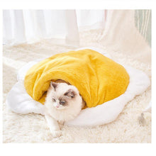 Load image into Gallery viewer, Fried Egg Closed Cat Bed - San Frenchie