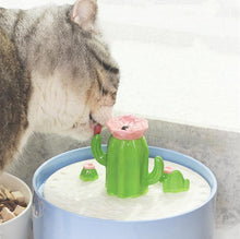 Load image into Gallery viewer, Cactus Shaped Cat Water Fountain - San Frenchie