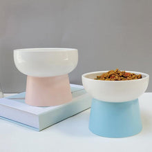 Load image into Gallery viewer, Candy Color Ceramics High Foot Pet Bowl - San Frenchie