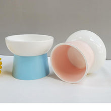 Load image into Gallery viewer, Candy Color Ceramics High Foot Pet Bowl - San Frenchie