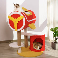 Load image into Gallery viewer, Red Airplane Cat Climbing Frame