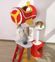Load image into Gallery viewer, Red Airplane Cat Climbing Frame