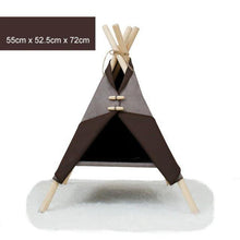 Load image into Gallery viewer, Canvas Pet Tepee Bed - San Frenchie