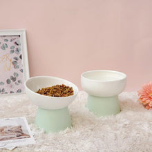 Load image into Gallery viewer, Candy Color Ceramics High Foot Pet Bowl - San Frenchie
