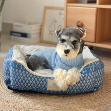 Load image into Gallery viewer, Blue Anchor Pet Bed - San Frenchie