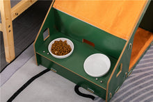 Load image into Gallery viewer, Green Cat House with Dining Table