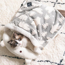 Load image into Gallery viewer, Bear Ear Pet Sleeping Bag - San Frenchie
