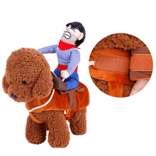 Load image into Gallery viewer, Cowboy Rider - Pet Halloween Costume - San Frenchie