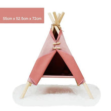 Load image into Gallery viewer, Canvas Pet Tepee Bed - San Frenchie
