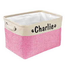 Load image into Gallery viewer, Personalized Dog Toy Storage Basket