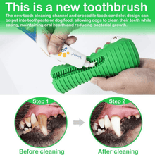 Load image into Gallery viewer, Crocodile Toothbrush and Chew Toy - San Frenchie