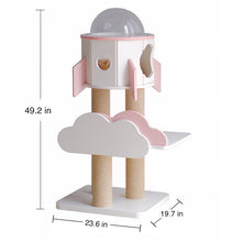 Load image into Gallery viewer, White Rocket Cat Tree