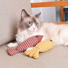 Load image into Gallery viewer, 3 Fish Catnip Cat Toy Set