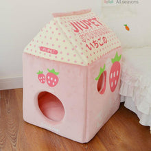 Load image into Gallery viewer, Kawaii Style Winter Closed Cat House - San Frenchie