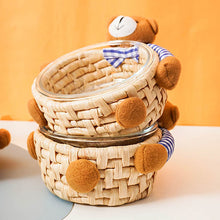 Load image into Gallery viewer, Bear Glass Cat Bowl