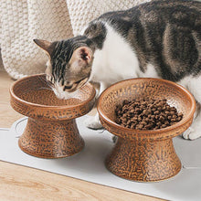 Load image into Gallery viewer, Hand Made Retro Ceramic Pet Bowl