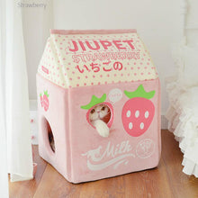 Load image into Gallery viewer, Kawaii Style Winter Closed Cat House - San Frenchie